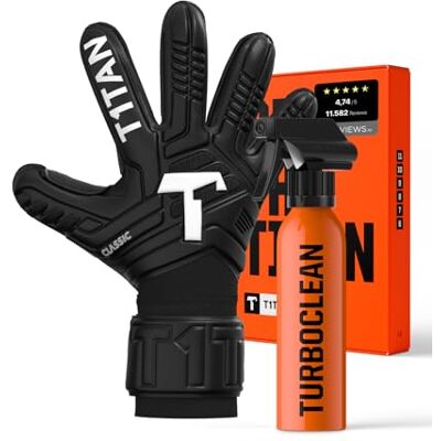 T1TAN Classic 1.0 Black-Out Gants de gardien de but, sans protection pour les doigts, gants de football, différentes tailles et couleurs T1TAN Classic 1.0 Black-Out Gants de gardien de but, sans protection pour les doigts, gants de football, différentes tailles et couleurs