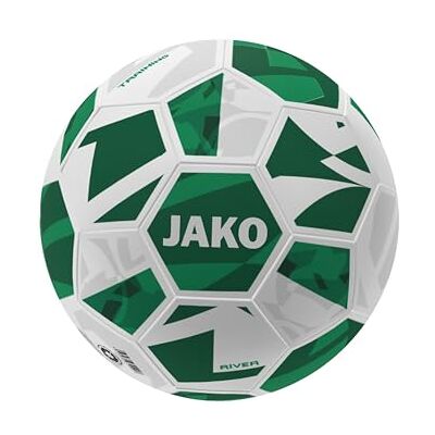 JAKO Ballon d'entraînement River, blanc/vert, 4 JAKO Ballon d'entraînement River, blanc/vert, 4