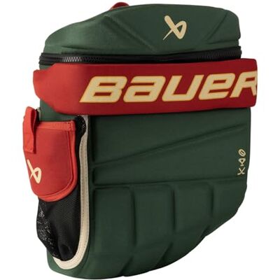 Bauer Minnesota Sac à dos à gants Vert/rouge/noir pour hockey sur glace et rollers Bauer Minnesota Sac à dos à gants Vert/rouge/noir pour hockey sur glace et rollers