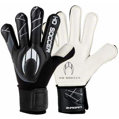 HO Soccer SHAGAN Flat Kid Pro Gants de gardien de but unisexe pour enfant Noir/blanc HO Soccer SHAGAN Flat Kid Pro Gants de gardien de but unisexe pour enfant Noir/blanc
