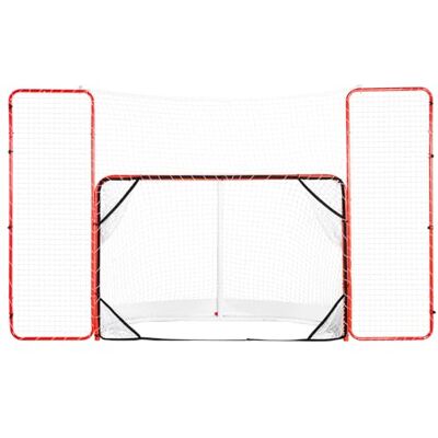 VEVOR Porte de hockey avec parapet et cibles, filet de hockey en acier, ensemble de portes d'entraînement pour hockey de 1830 mm, porte de hockey portable pour intérieur et extérieur avec filet, blanc VEVOR Porte de hockey avec parapet et cibles, filet de hockey en acier, ensemble de portes d'entraînement pour hockey de 1830 mm, porte de hockey portable pour intérieur et extérieur avec filet, blanc