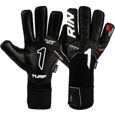 Rinat Kratos Turf BLK Gant de gardien de but pour adulte Noir Taille 10 Rinat Kratos Turf BLK Gant de gardien de but pour adulte Noir Taille 10