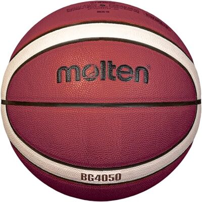Molten BG4050 Ballon de compétition FIBA Basketball en cuir synthétique Taille 5, 6, 7 Molten BG4050 Ballon de compétition FIBA Basketball en cuir synthétique Taille 5, 6, 7
