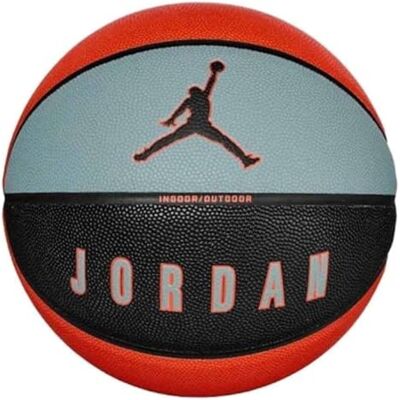 NIKE Jordan Ultimate 2.0 Ballon de basketball 8P Pour l'intérieur et l'extérieur Entraînement de performance Livré dégonflé Gris aviator gris/noir/noir/orange total 7 NIKE Jordan Ultimate 2.0 Ballon de basketball 8P Pour l'intérieur et l'extérieur Entraînement de performance Livré dégonflé Gris aviator gris/noir/noir/orange total 7
