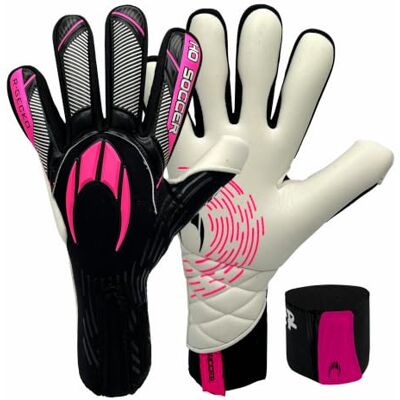 HO Soccer Khalo Pink, Gants de gardien de but unisexe pour adultes, noir/rose, 9 HO Soccer Khalo Pink, Gants de gardien de but unisexe pour adultes, noir/rose, 9