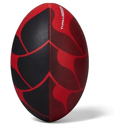 Canterbury Thrillseeker Play Ballon de rugby unisexe Grip standard Ballon d'entraînement de rugby, rouge/noir, 3 Canterbury Thrillseeker Play Ballon de rugby unisexe Grip standard Ballon d'entraînement de rugby, rouge/noir, 3
