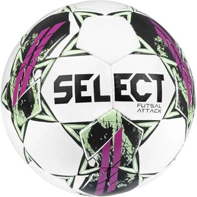 Select Futsal Attack Ball Futsal Attack WHT-BLK, Femmes, Hommes, Balls, Blanc, 4 EU Select Futsal Attack Ball Futsal Attack WHT-BLK, Femmes, Hommes, Balls, Blanc, 4 EU