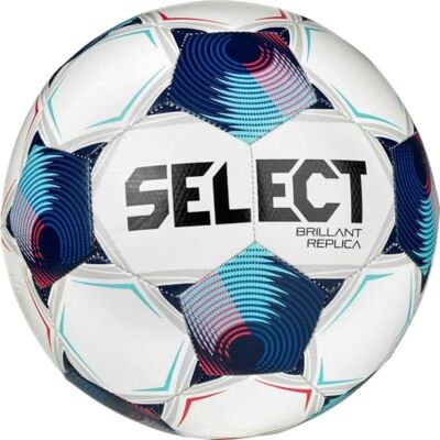 SELECT Brillant Replica V24 160063 Ballon de football unisexe Blanc/violet/orange/noir Taille 4 SELECT Brillant Replica V24 160063 Ballon de football unisexe Blanc/violet/orange/noir Taille 4