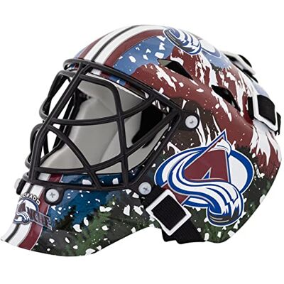 Franklin Sports Mini Masque de Gardien de But de Hockey avec Logo de l'équipe de la LNH avec étui – Masque de Gardien de But de Collection avec Logos et Couleurs Officiels de la LNH Franklin Sports Mini Masque de Gardien de But de Hockey avec Logo de l'équipe de la LNH avec étui – Masque de Gardien de But de Collection avec Logos et Couleurs Officiels de la LNH