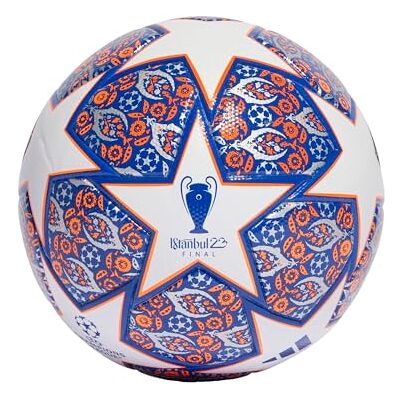 adidas UCL Lge Is Ball (Laminated), Unisexe, White/Team Royal Blue/Solar Orange/Silver Met, 5 adidas UCL Lge Is Ball (Laminated), Unisexe, White/Team Royal Blue/Solar Orange/Silver Met, 5