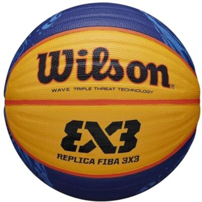 Wilson Ballon de Basket-Ball FIBA 3X3 REPLICA BALL 2020 WT, Caoutchouc, Pour Intérieur et Extérieur Wilson Ballon de Basket-Ball FIBA 3X3 REPLICA BALL 2020 WT, Caoutchouc, Pour Intérieur et Extérieur