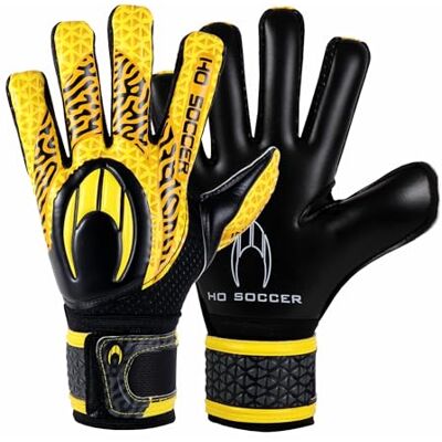 HO Soccer HG Initial NG HARDGROUND Gants de gardien de but unisexe pour enfant Noir/jaune HO Soccer HG Initial NG HARDGROUND Gants de gardien de but unisexe pour enfant Noir/jaune