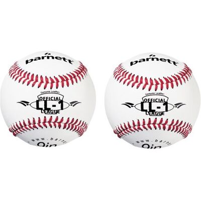 BARNETT LL-1 Balle de Baseball compétition/entraînement, 9'', Blanc, 2 pièce BARNETT LL-1 Balle de Baseball compétition/entraînement, 9'', Blanc, 2 pièce
