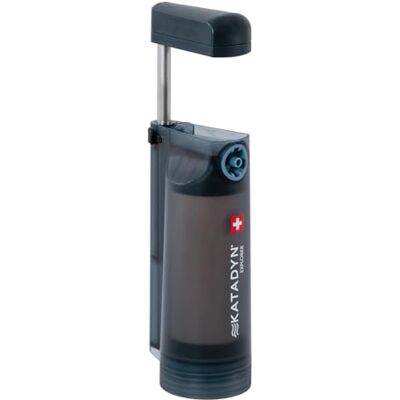 KATADYN Filtre à eau Explorer Outdoor à 2 étapes en fibres creuses Camping, randonnée, expédition, voyage, survie en milieu naturel Céramique + charbon actif Jusqu'à 20 000 litres KATADYN Filtre à eau Explorer Outdoor à 2 étapes en fibres creuses Camping, randonnée, expédition, voyage, survie en milieu naturel Céramique + charbon actif Jusqu'à 20 000 litres