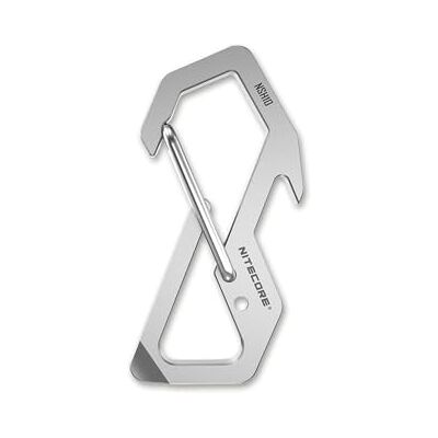 Nitecore Mousqueton NHS10 unisexe pour adulte, argenté, 4,9 cm Nitecore Mousqueton NHS10 unisexe pour adulte, argenté, 4,9 cm