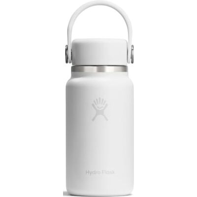 Hydro Flask Micro Hydro 200 ml Mini gourde isotherme étanche avec sangle à clip Froid et chaud jusqu'à 7 heures Compact et durable Blanc Hydro Flask Micro Hydro 200 ml Mini gourde isotherme étanche avec sangle à clip Froid et chaud jusqu'à 7 heures Compact et durable Blanc