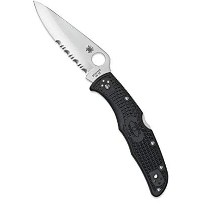 Spyderco Endura 4 Couteau pliant d'extérieur disponible en noir Spyderco Endura 4 Couteau pliant d'extérieur disponible en noir