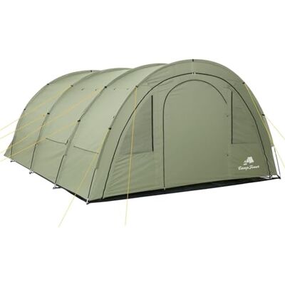 CampFeuer Tente Tunnel 'Multi' pour 4 Personnes Avec Auvent Coupe-Vent, Imperméable, Ultra-Léger Moustiquaire Incluse Pour Camping, Plage et Randonnée CampFeuer Tente Tunnel 'Multi' pour 4 Personnes Avec Auvent Coupe-Vent, Imperméable, Ultra-Léger Moustiquaire Incluse Pour Camping, Plage et Randonnée