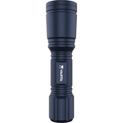 Varta Lampe torche LED, Flashlight F10, LED aluminium focus de précision, 2 modes d'éclairage, antichoc, faisceau focalisable en continu, sans Piles Varta Lampe torche LED, Flashlight F10, LED aluminium focus de précision, 2 modes d'éclairage, antichoc, faisceau focalisable en continu, sans Piles