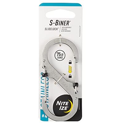 Nite Ize Unisex's S-Biner Stainless Steel Slide Lock Nite Ize Unisex's S-Biner Stainless Steel Slide Lock
