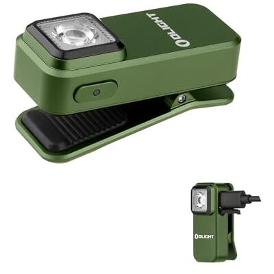 OLIGHT Oclip lampe de poche à clip Source Rouge et Blanche 300lm Rechargeable avec Aspiration Magnétique et Trou de Suspension IPX5 Étanche Utilisée en Camping(Vert armée) OLIGHT Oclip lampe de poche à clip Source Rouge et Blanche 300lm Rechargeable avec Aspiration Magnétique et Trou de Suspension IPX5 Étanche Utilisée en Camping(Vert armée)