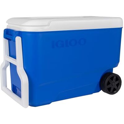 Igloo Wheelie 38 Glacière 36L – glacière passive à roulettes avec grandes roues & poignée télescopique, idéale pour camping, plage, pêche & outdoor, longue conservation, nettoyage facile Igloo Wheelie 38 Glacière 36L – glacière passive à roulettes avec grandes roues & poignée télescopique, idéale pour camping, plage, pêche & outdoor, longue conservation, nettoyage facile