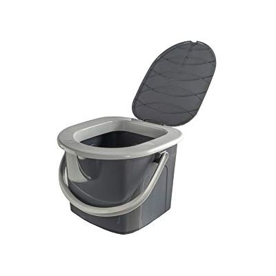 BranQ Home essential BRANQ Toilettes 15,5 litres de camping toilettes seau WC extérieur Voyage (noir) BranQ Home essential BRANQ Toilettes 15,5 litres de camping toilettes seau WC extérieur Voyage (noir)