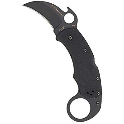 Spyderco Karahawk Specialty Knife with 2.29" VG-10 Steel Black Blade and Black Premium G-10 Handle PlainEdge C170GBBKP Spyderco Karahawk Specialty Knife with 2.29" VG-10 Steel Black Blade and Black Premium G-10 Handle PlainEdge C170GBBKP