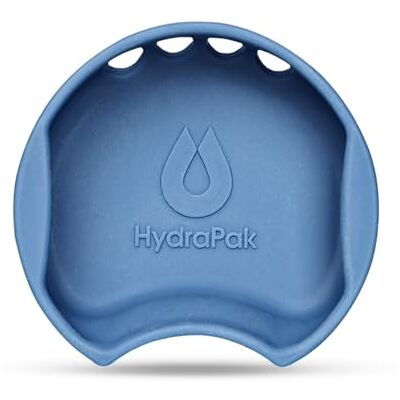 HydraPak Watergate Protection anti-éclaboussures à large goulot – Sans BPA et PVC – S'adapte à la plupart des bouteilles à goulot large, bleu baie HydraPak Watergate Protection anti-éclaboussures à large goulot – Sans BPA et PVC – S'adapte à la plupart des bouteilles à goulot large, bleu baie