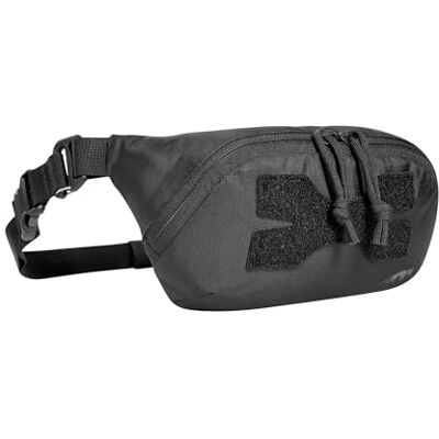 Tasmanian Tiger TT Hip Pouch Sac banane léger, tactique avec compartiments en filet et sangle ventrale amovible en Molle, pliable et compact, Noir , 25 x 12,5 x 6,5 cm Tasmanian Tiger TT Hip Pouch Sac banane léger, tactique avec compartiments en filet et sangle ventrale amovible en Molle, pliable et compact, Noir , 25 x 12,5 x 6,5 cm