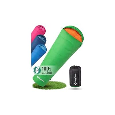 KingCamp Sac de couchage momie en flanelle pour enfants Chaud et confortable pour les enfants de 100 à 145 cm, 6 à 12 ans. Indispensable pour le camping 4 saisons KingCamp Sac de couchage momie en flanelle pour enfants Chaud et confortable pour les enfants de 100 à 145 cm, 6 à 12 ans. Indispensable pour le camping 4 saisons