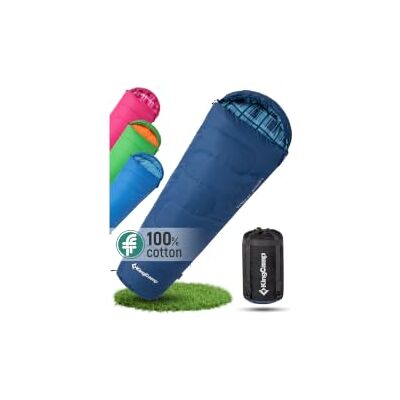 KingCamp Sac de couchage momie en flanelle pour enfants Chaud et confortable pour les enfants de 100 à 145 cm, 6 à 12 ans. Indispensable pour le camping 4 saisons KingCamp Sac de couchage momie en flanelle pour enfants Chaud et confortable pour les enfants de 100 à 145 cm, 6 à 12 ans. Indispensable pour le camping 4 saisons
