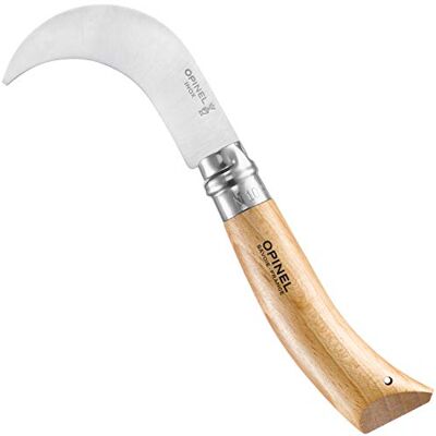 OPINEL N°10 Serpette Couteau Serpette Jardin Pliante Lame Courbe en Acier Inoxydable Inox 10 cm et Manche en Bois de Hêtre OPINEL N°10 Serpette Couteau Serpette Jardin Pliante Lame Courbe en Acier Inoxydable Inox 10 cm et Manche en Bois de Hêtre
