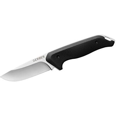 Gerber Couteau avec fourreau en nylon, longueur de la lame : 9,22 cm, couteau à lame fixe Moment 31-003617 Gerber Couteau avec fourreau en nylon, longueur de la lame : 9,22 cm, couteau à lame fixe Moment 31-003617