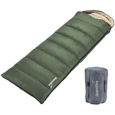 skandika Sac de Couchage rectangulaire Iceland Double Sac de Couchage Adulte 2 Places, 3 Saisons, avec/sans Flanelle, utilisable comme Sac de Couchage Individuel skandika Sac de Couchage rectangulaire Iceland Double Sac de Couchage Adulte 2 Places, 3 Saisons, avec/sans Flanelle, utilisable comme Sac de Couchage Individuel