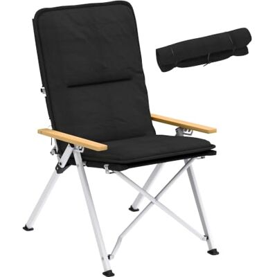 Outsunny Chaise de Camping Chaise de Pêche Dossier Haut 59x67x96cm Noir Pliante et Portable, Coussin Amovible, Sac de Transport, pour Jardin, Randonnée, Pêche, Plage et Pique-Nique Outsunny Chaise de Camping Chaise de Pêche Dossier Haut 59x67x96cm Noir Pliante et Portable, Coussin Amovible, Sac de Transport, pour Jardin, Randonnée, Pêche, Plage et Pique-Nique