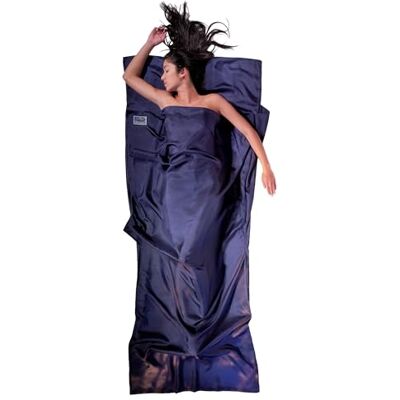 COCOON Drap de sac Rectangulaire ST24-RS 100% Soie Ripstop Coloris bleu COCOON Drap de sac Rectangulaire ST24-RS 100% Soie Ripstop Coloris bleu