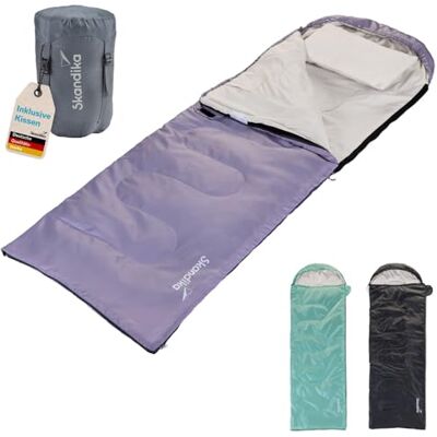 skandika Sac de couchage rectangulaire Skye Sac de couchage 3 saisons, avec oreiller, jumelable, 220 x 75 cm, poche intérieure, lavable Sacs de couchage Outdoor skandika Sac de couchage rectangulaire Skye Sac de couchage 3 saisons, avec oreiller, jumelable, 220 x 75 cm, poche intérieure, lavable Sacs de couchage Outdoor
