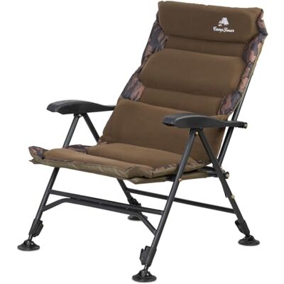 CampFeuer Chaise de pêche camouflage marron Siège camping réglable en hauteur Fauteuil pliable pour carpe et bivouac Outdoor chair pour pêche, tente et voyage Carp chair rabattable CampFeuer Chaise de pêche camouflage marron Siège camping réglable en hauteur Fauteuil pliable pour carpe et bivouac Outdoor chair pour pêche, tente et voyage Carp chair rabattable
