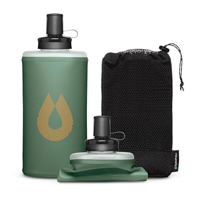 HydraPak PackFlask Bouteille d'eau pliable pour sac à dos mains libres facile d'accès ultra légère pour randonnée et randonnée 500 ml ou 750 ml HydraPak PackFlask Bouteille d'eau pliable pour sac à dos mains libres facile d'accès ultra légère pour randonnée et randonnée 500 ml ou 750 ml