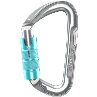 Edelrid Pure Triple III - Unisexe - Argent - Taille Unique - Mousqueton Edelrid Pure Triple III - Unisexe - Argent - Taille Unique - Mousqueton
