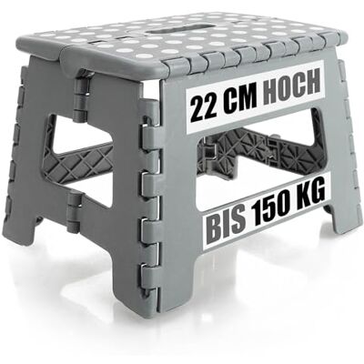 com-four ® marche pliante avec picots en caoutchouc, escabeau pliable aide à l'escalade portable tabouret pliant antidérapant capacité de charge jusqu'à 150 kg com-four ® marche pliante avec picots en caoutchouc, escabeau pliable aide à l'escalade portable tabouret pliant antidérapant capacité de charge jusqu'à 150 kg