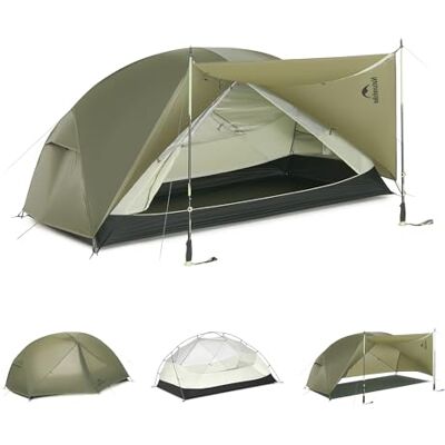 Naturehike Mongar Pro Tente de trekking ultra légère coupe-vent imperméable portable pour 1, 2 et 3 personnes 3-4 saisons pour le camping et la randonnée Naturehike Mongar Pro Tente de trekking ultra légère coupe-vent imperméable portable pour 1, 2 et 3 personnes 3-4 saisons pour le camping et la randonnée