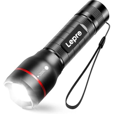 Lepro Lampe Torche, LE2000 Lampe de Poche IPX4 Étanche, Zoomable, 5 Modes Lampe Tactique avec Piles AAA ou Rechargeable 18650 pour Camping, Randonnée, Urgences Lepro Lampe Torche, LE2000 Lampe de Poche IPX4 Étanche, Zoomable, 5 Modes Lampe Tactique avec Piles AAA ou Rechargeable 18650 pour Camping, Randonnée, Urgences