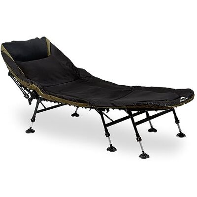CampFeuer Lit carpe XXL 210 x 85 x 45-60 cm Lit carpe réglable en hauteur et stable avec 8 pieds Lit de camp pliable, lit de camping, lits de carpe, lit de camp confortable CampFeuer Lit carpe XXL 210 x 85 x 45-60 cm Lit carpe réglable en hauteur et stable avec 8 pieds Lit de camp pliable, lit de camping, lits de carpe, lit de camp confortable