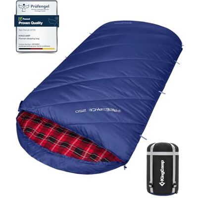 KingCamp Sac de couchage XXL large pour adulte 3 à 4 saisons avec doublure en flanelle Grande taille Chaud, imperméable et léger Pour camping, randonnée, randonnée Avec sac de compression KingCamp Sac de couchage XXL large pour adulte 3 à 4 saisons avec doublure en flanelle Grande taille Chaud, imperméable et léger Pour camping, randonnée, randonnée Avec sac de compression
