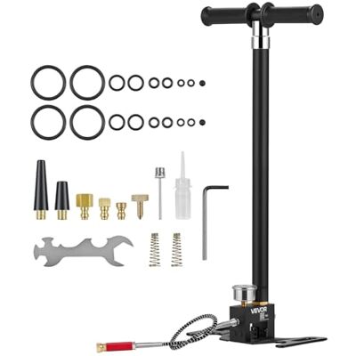 VEVOR PCP Pompe manuelle à 4 niveaux, pompe haute pression jusqu'à 40 MPa, pompe sur pied avec filtre à huile, manomètre et boîtier en acier inoxydable, pour fusils à air, paintball, gonflage de pneus VEVOR PCP Pompe manuelle à 4 niveaux, pompe haute pression jusqu'à 40 MPa, pompe sur pied avec filtre à huile, manomètre et boîtier en acier inoxydable, pour fusils à air, paintball, gonflage de pneus