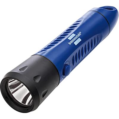 Brennenstuhl Lampe torche LED MISTRAL étanche rechargeable/Lampe de plongée LED rechargeable (420lm, autonomie jusqu'à 9h, portée 270m, étanchéité jusqu'à 80m, IP68, chargeurs et câble USB fournis) Brennenstuhl Lampe torche LED MISTRAL étanche rechargeable/Lampe de plongée LED rechargeable (420lm, autonomie jusqu'à 9h, portée 270m, étanchéité jusqu'à 80m, IP68, chargeurs et câble USB fournis)