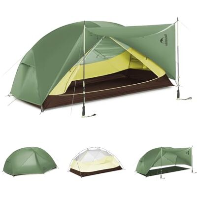 Naturehike Mongar Base Tente de camping 2 à 3 personnes ultra légère étanche pour l'extérieur, le trekking, la randonnée Naturehike Mongar Base Tente de camping 2 à 3 personnes ultra légère étanche pour l'extérieur, le trekking, la randonnée