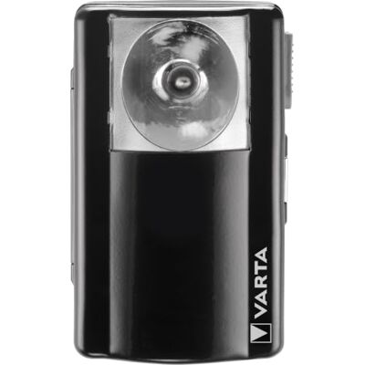 Varta Lampe torche LED, Palm Light, métal, 75 m portée du faisceau interrupteur coulissant, clip de fixation, incl. 1x 3R12 Superlife pile, branches ou corde, utilisable in atelier Varta Lampe torche LED, Palm Light, métal, 75 m portée du faisceau interrupteur coulissant, clip de fixation, incl. 1x 3R12 Superlife pile, branches ou corde, utilisable in atelier
